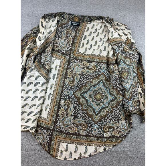 Y2K Emanuel Ungaro Liberté L Multicolor Paisley Pattern Button Down Shirt - Picture 9 of 9